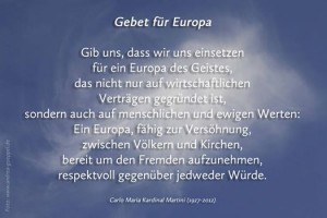 Gebet für Europa